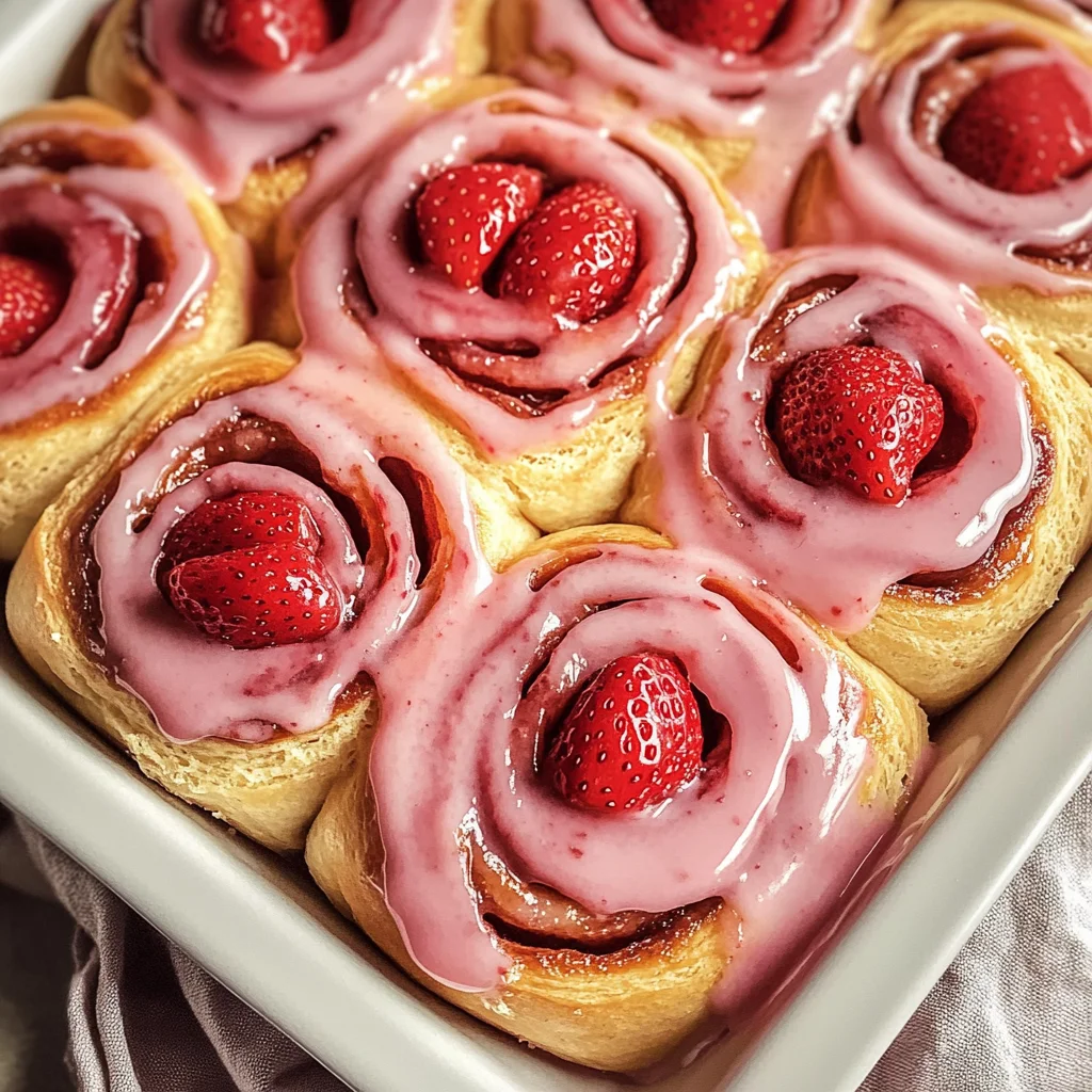 Strawberry Cinnamon Rolls