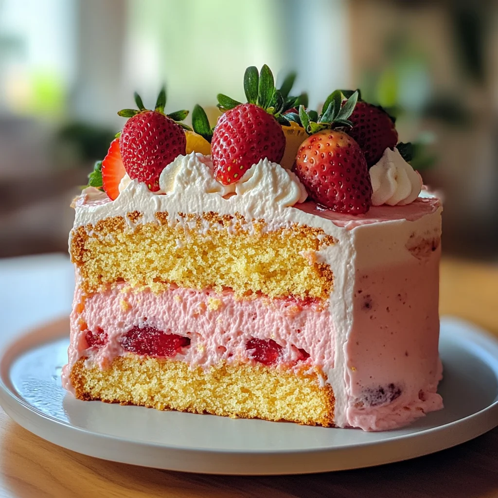 Strawberry Lemonade Cake
