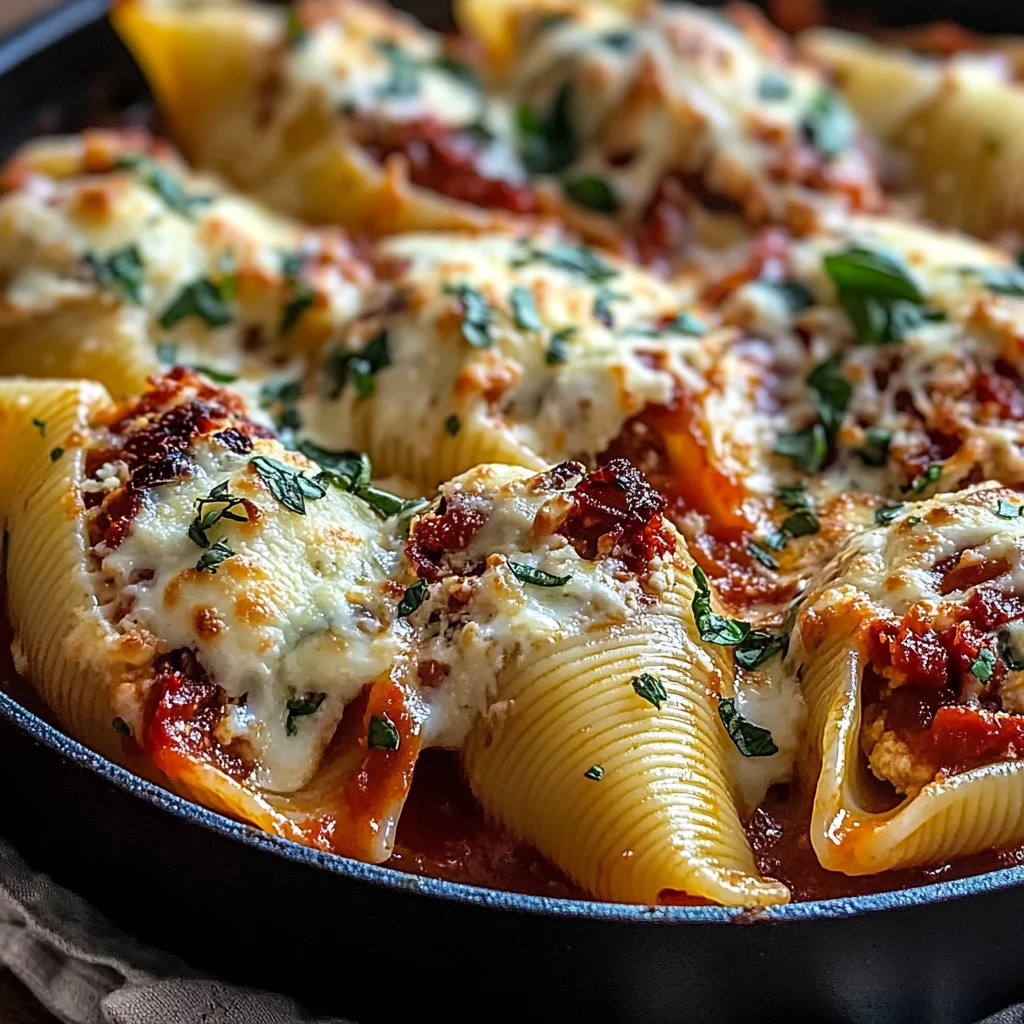 Sun-Dried Tomato and Ricotta Stuffed Shells
