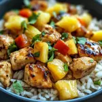 Sweet & Savory Pineapple Chicken Rice!