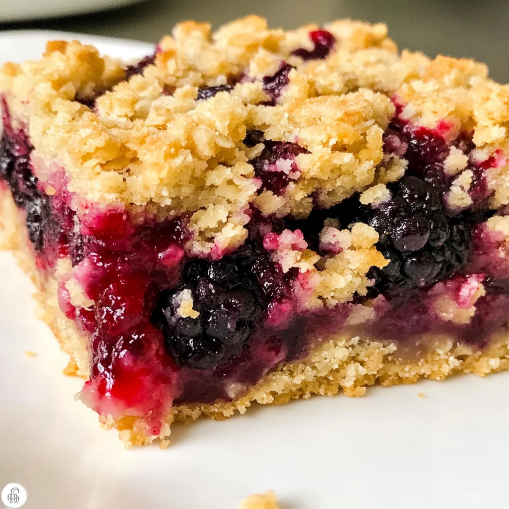 Vegan Berry Crumble Bars