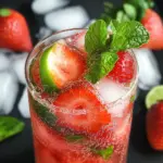 Virgin Strawberry Mojito (Mocktail)