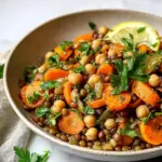 Warm Chickpea and Lentil Salad with Carrots: A Tasty Delight!