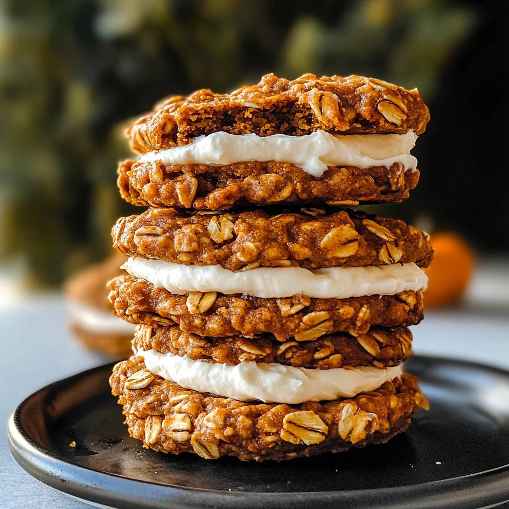 pumpkin oatmeal cream pies