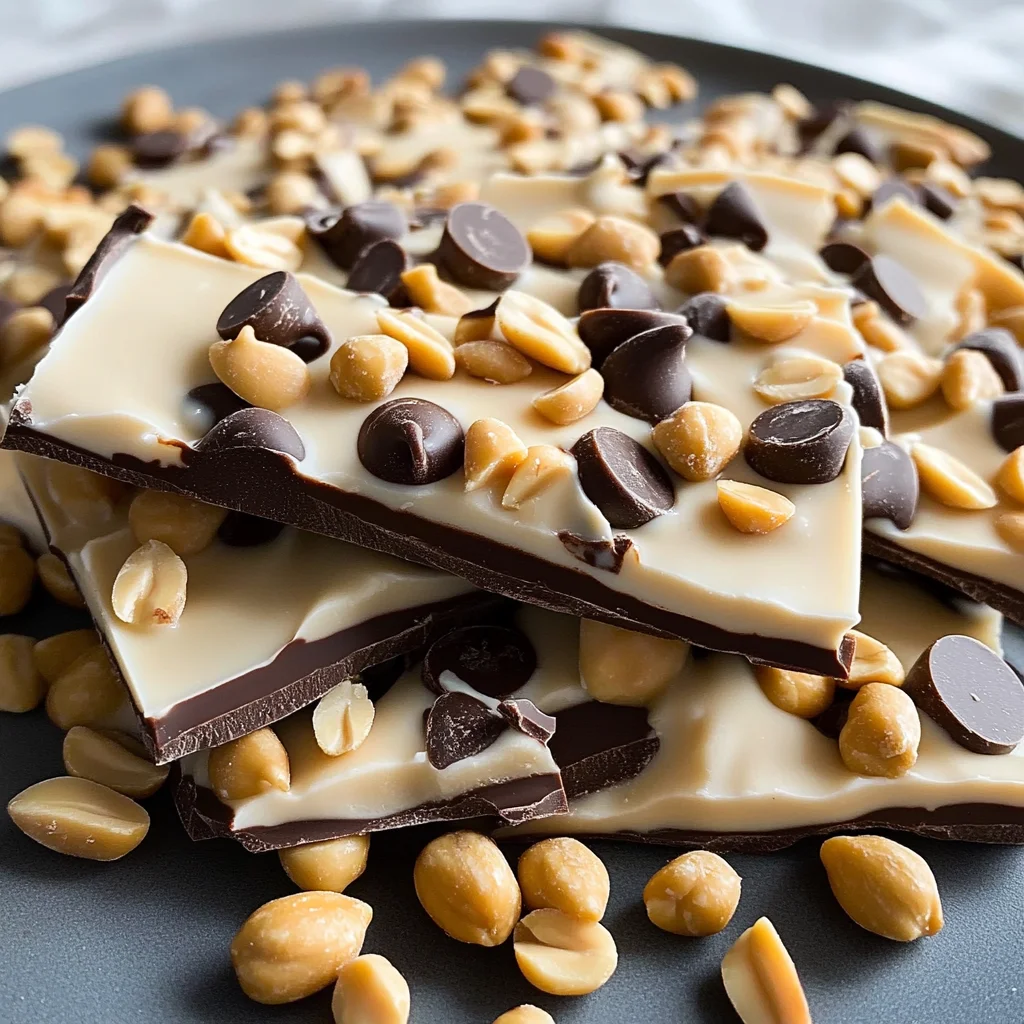 10 Minute Peanut Butter Chocolate Greek Yogurt Bark Recipe