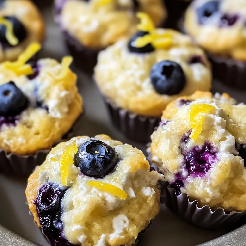 Blueberry and Lemon Zest Cottage Cheese Bites