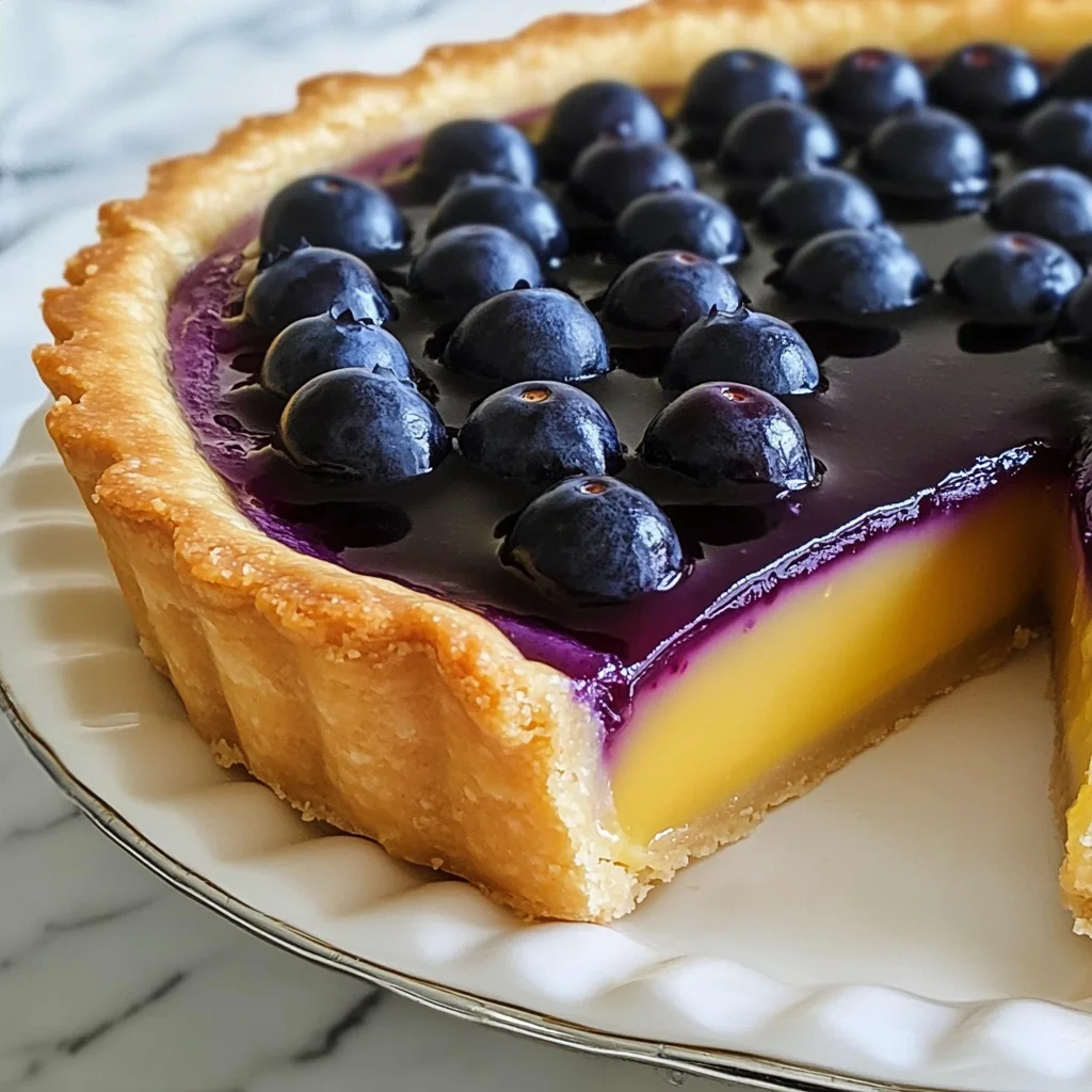 Blueberry–Lemon Curd Tart