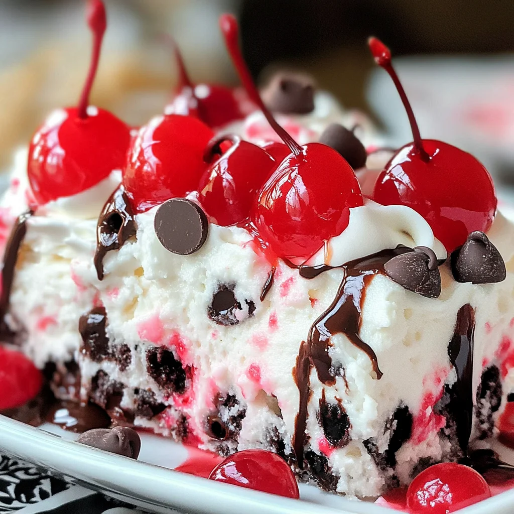 Cherry Chocolate Chip Poke Cake