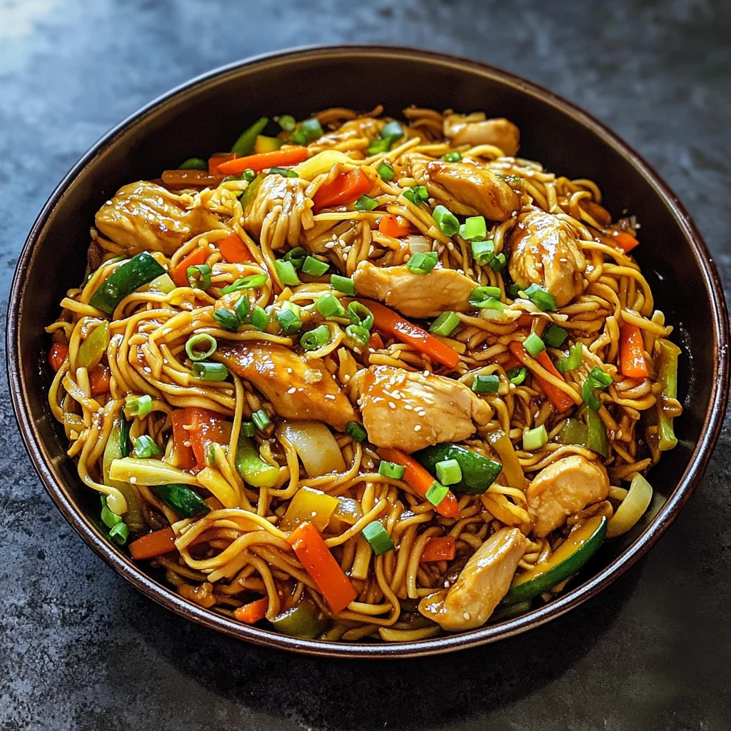 Chicken Chow Mein with the Best Chow Mein Sauce