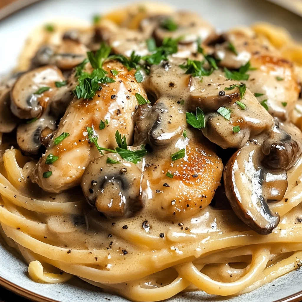 Chicken Marsala Pasta
