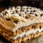 Chocolate Chip Cookie Cake Recipe with Buttercream Frosting