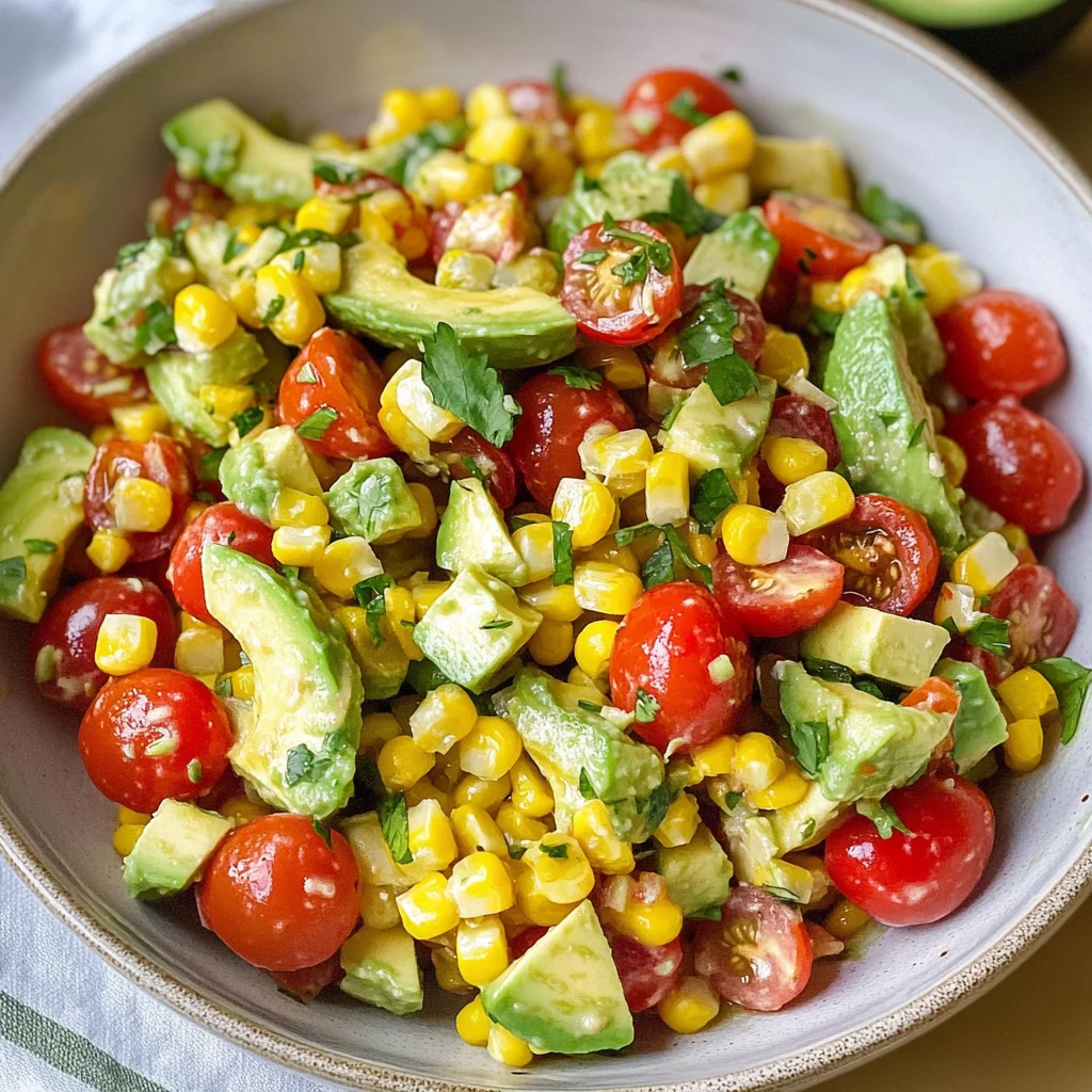 Corn Tomato Avocado Salad