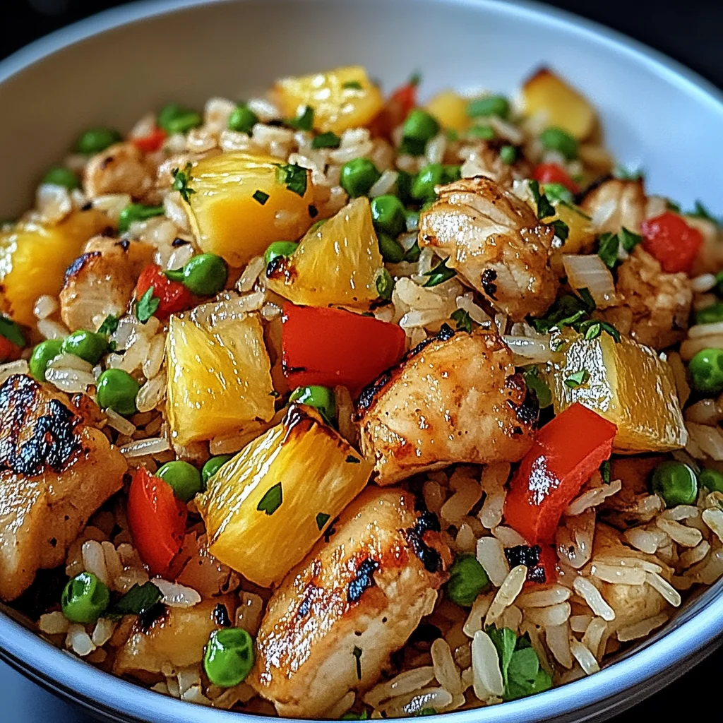 Create a Flavorful Pineapple Chicken Rice in Just 5 Steps!