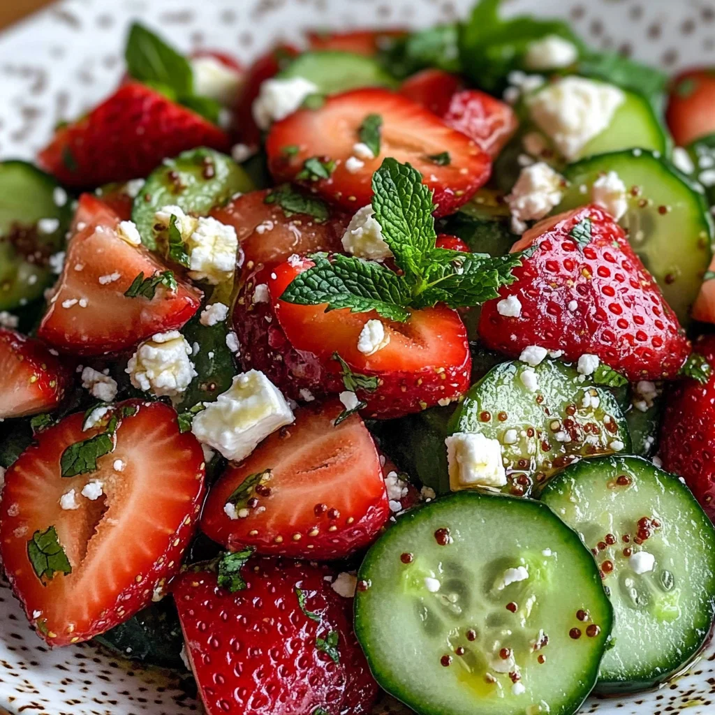 Cucumber Strawberry Salad