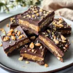 Easy Date Snickers Bars (Healthy Dessert Recipe)