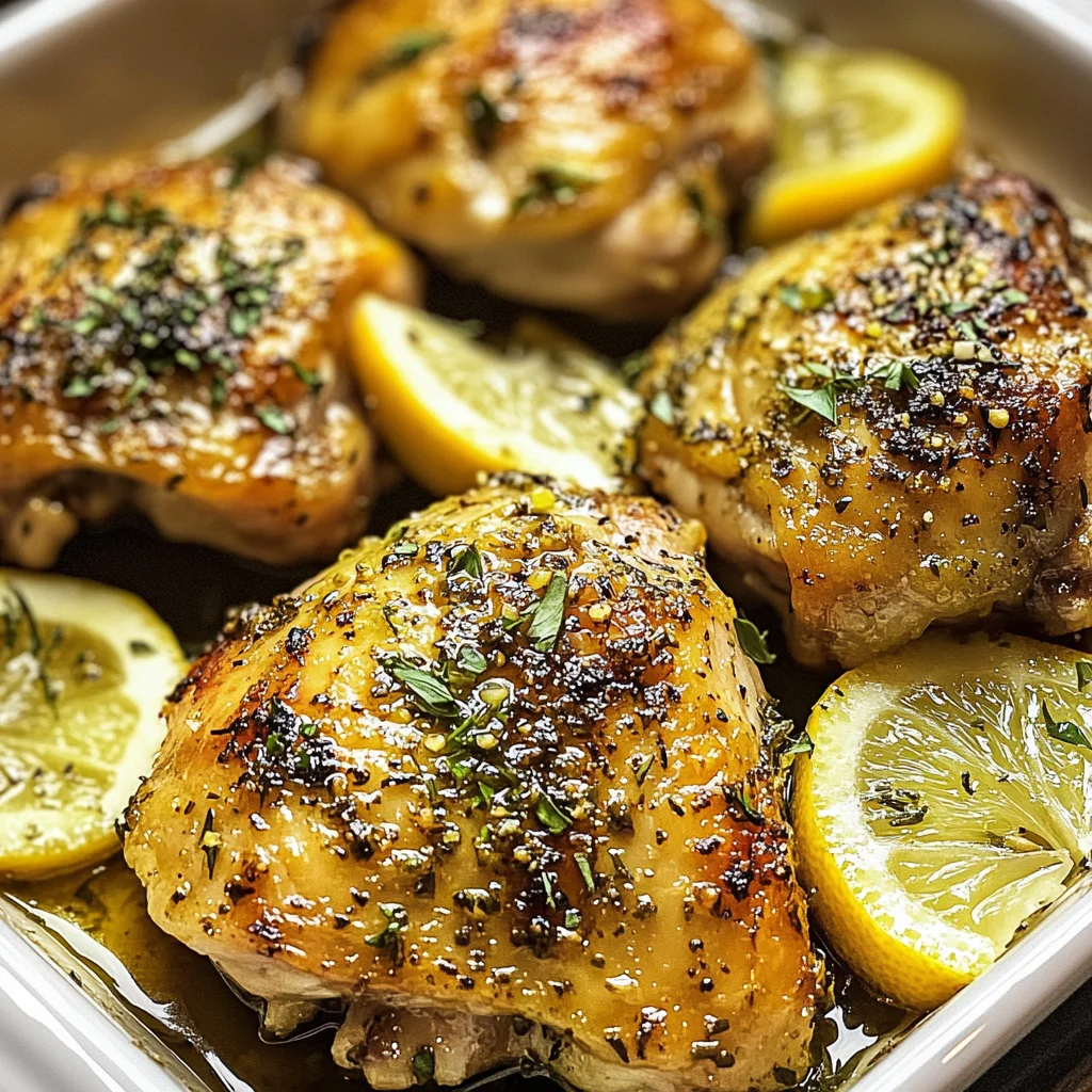 Greek Lemon Chicken Thighs
