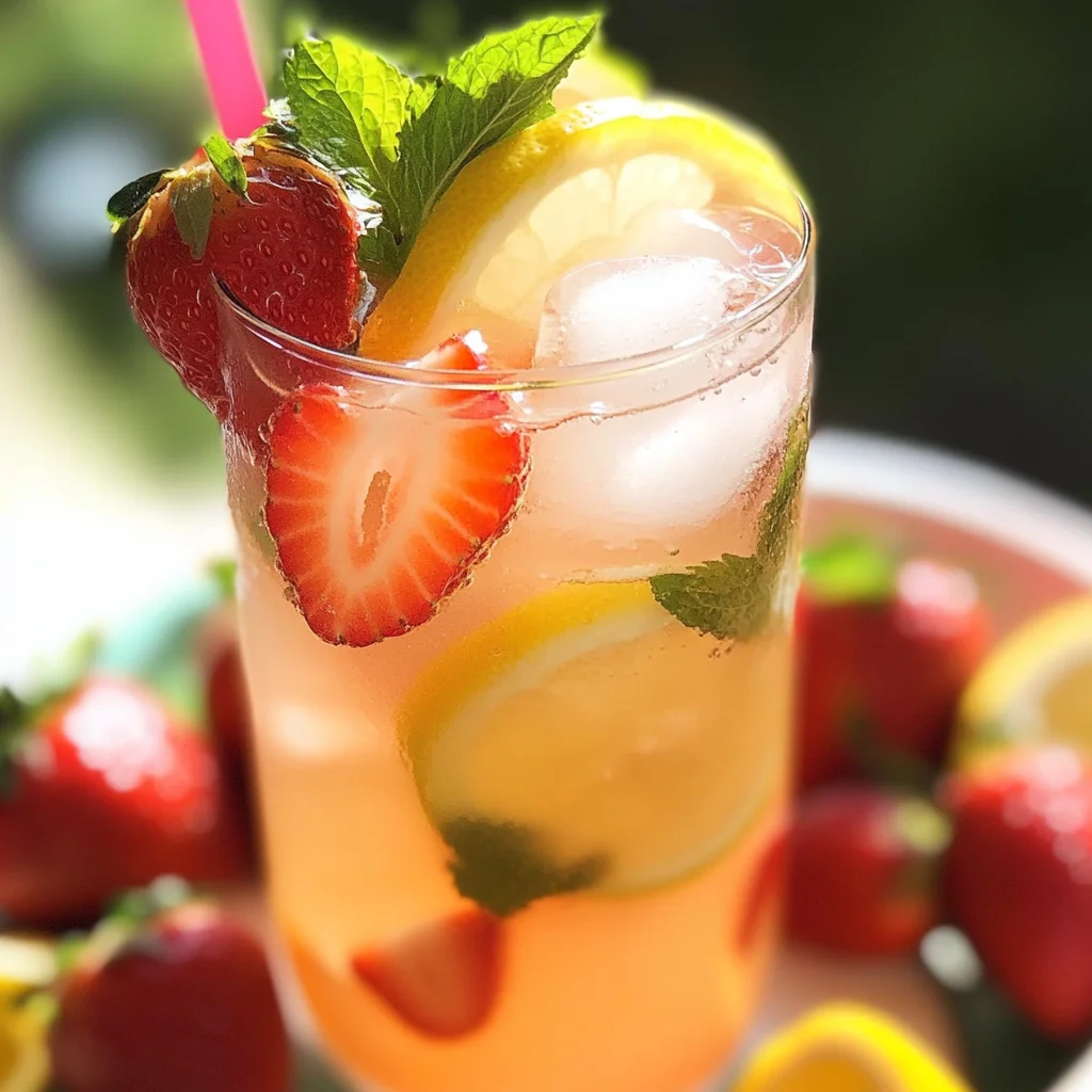 Homemade Strawberry Lemonade