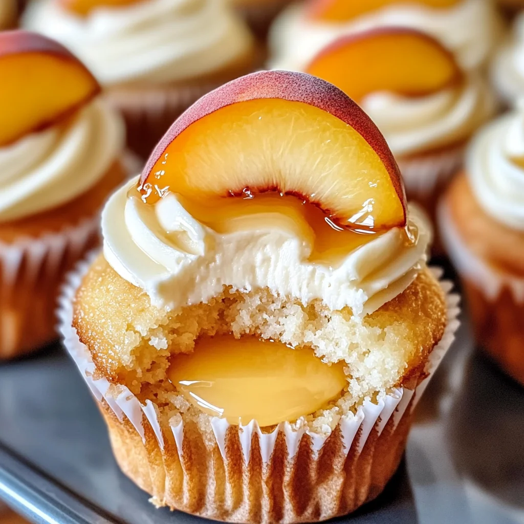 Honey Peach Cream Cheese Cupcakes That Scream Summer Delight