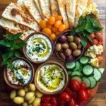 Irresistible Mediterranean Brunch Boards with 3 Dips and Flatbreads