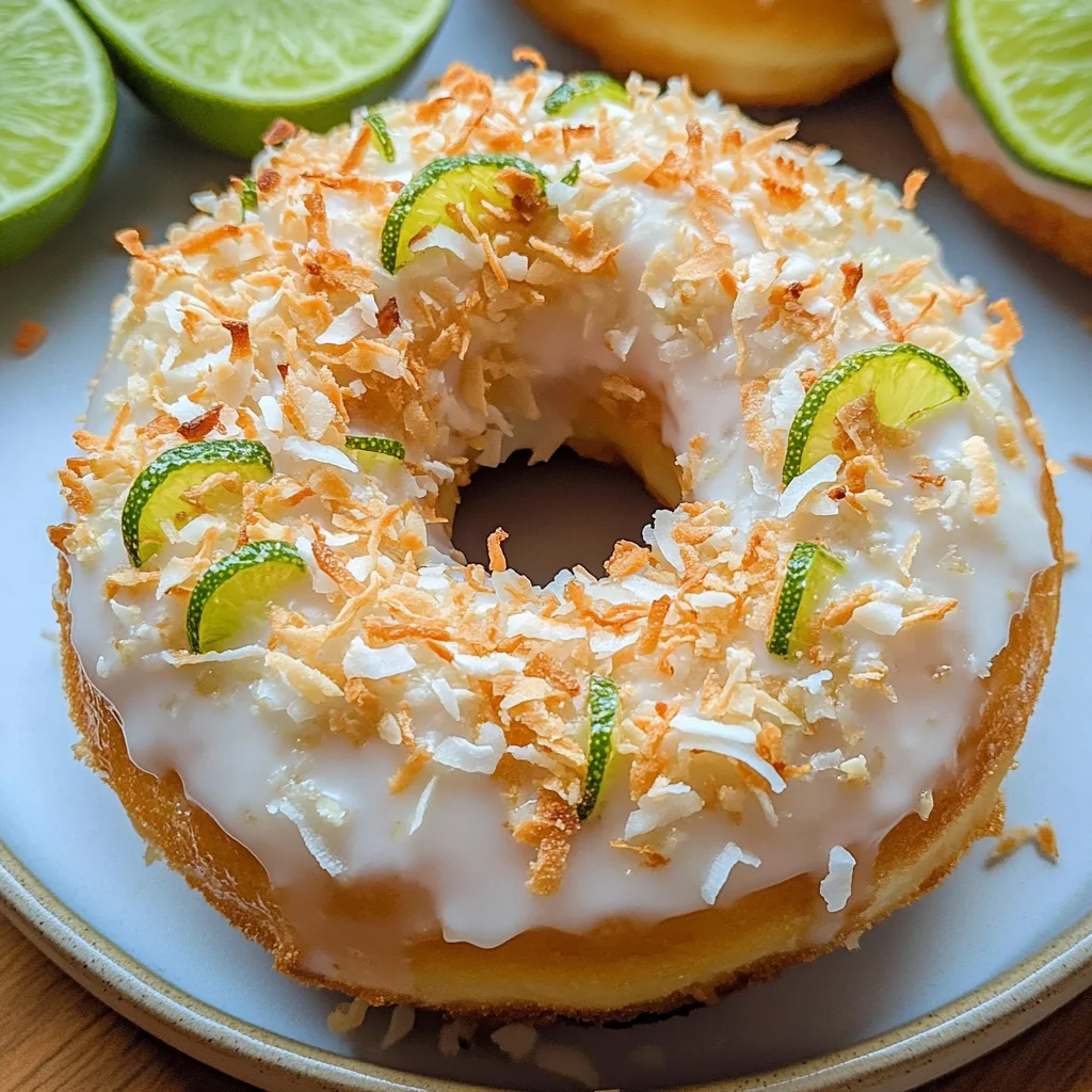 Key Lime Coconut Donuts