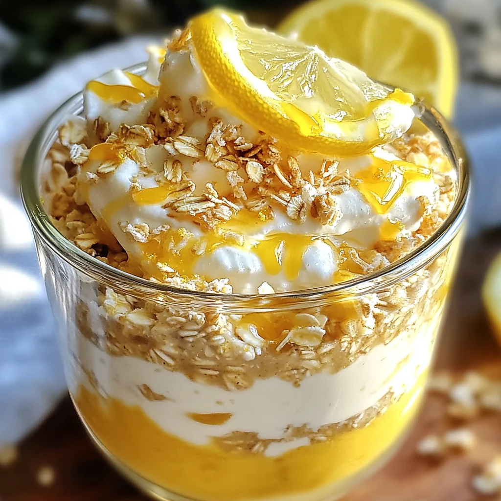 Lemon Cheesecake Overnight Oats