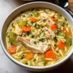 Lemon Chicken Orzo Soup