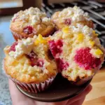 Lemon Raspberry White Chocolate Muffins