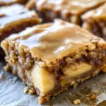 Maple Glazed Apple Blondies
