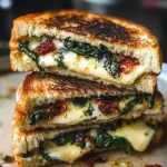 Mediterranean Spinach Grilled Cheese