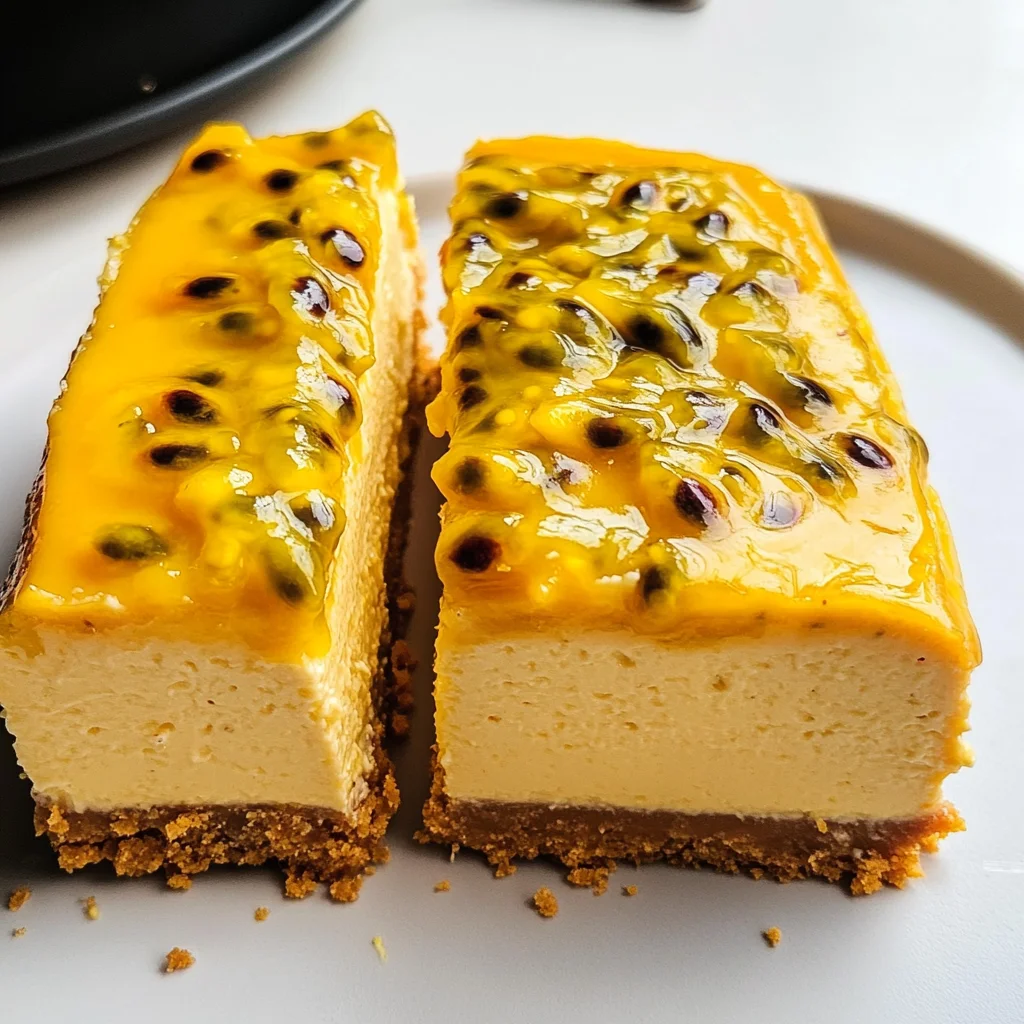 No Bake Passion Fruit Cheesecake