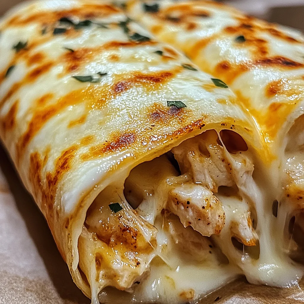 Ooey-Gooey Cheesy Garlic Chicken Wraps You’ll Love!