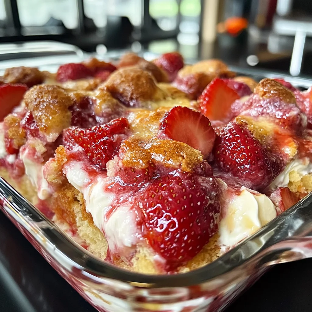 Perfect Strawberry Cream Cheese Cobbler Recipe