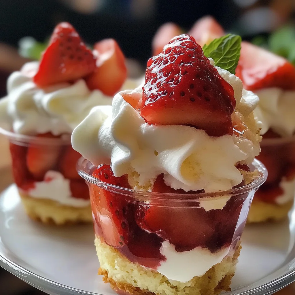 Quick Strawberry Shortcake Cups
