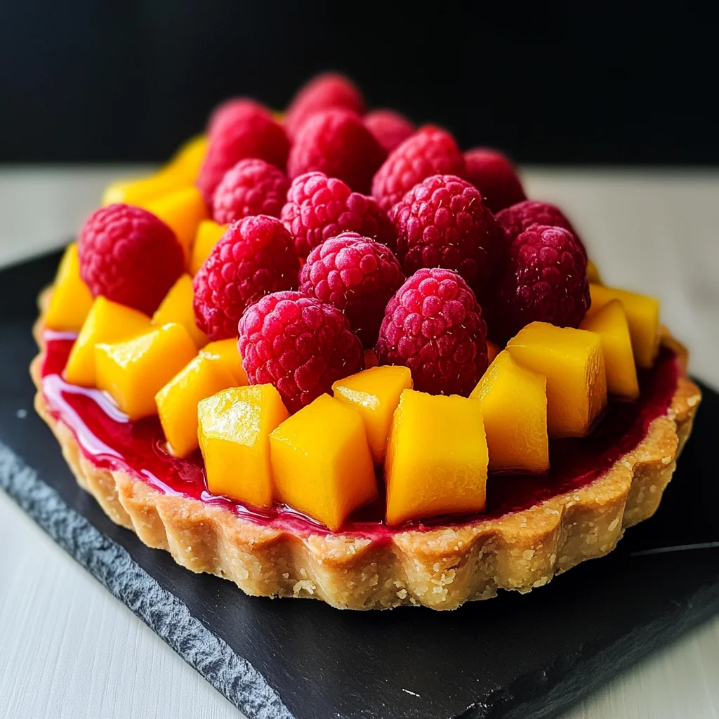 Raspberry Mango Tart