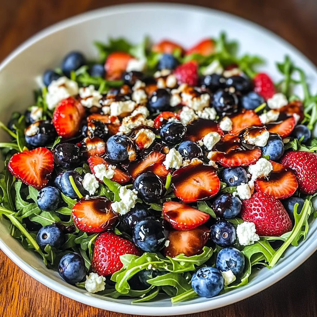 Refreshing Arugula Salad with Berries