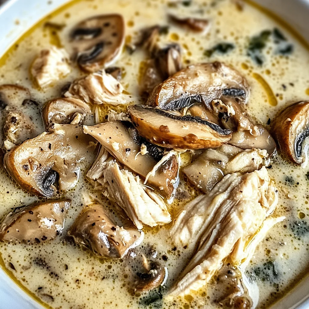 Rotisserie Chicken Mushroom Soup