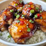 Sticky Sweet Chili Chicken Thighs in Air Fryer