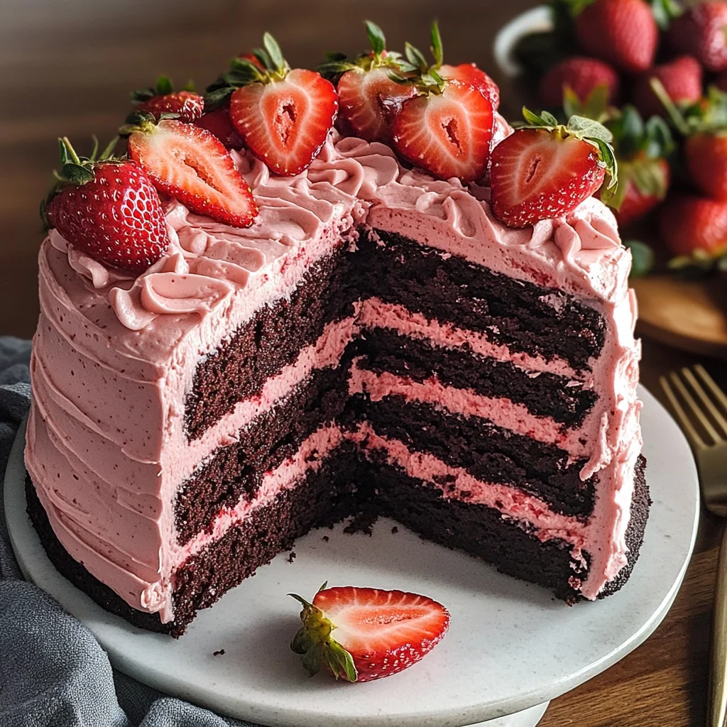 Strawberry Chocolate Cake