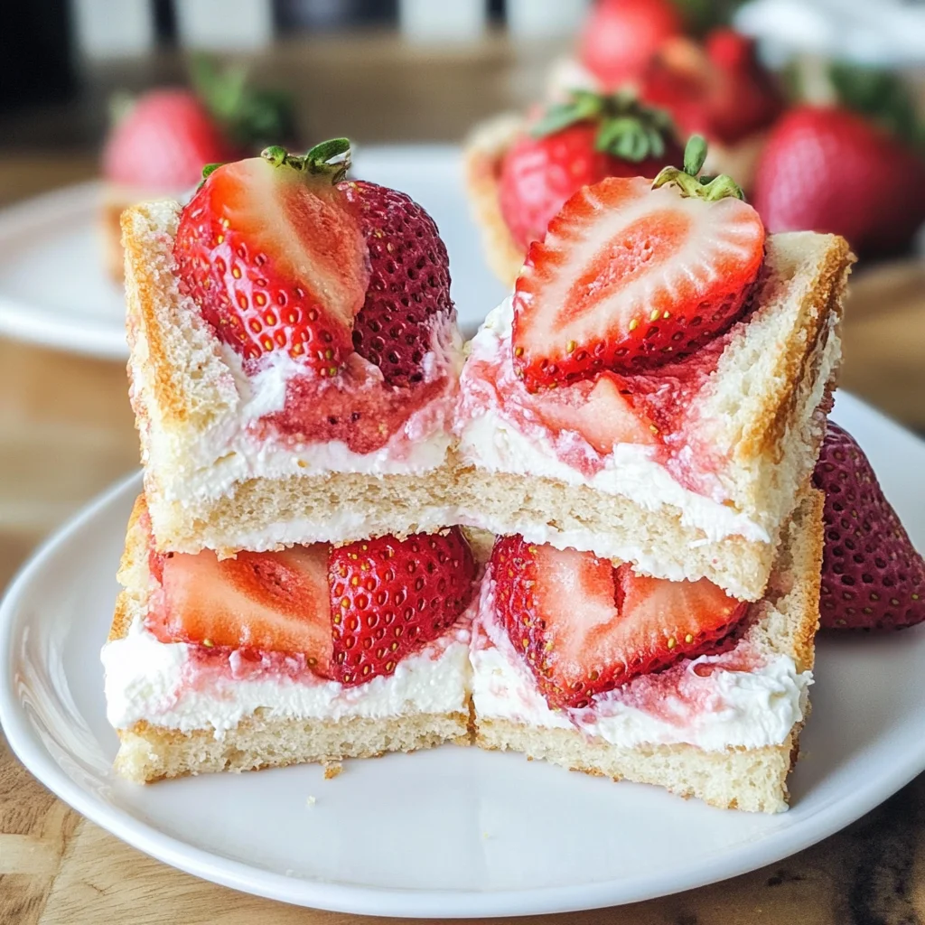 Strawberry Cream Sandwiches