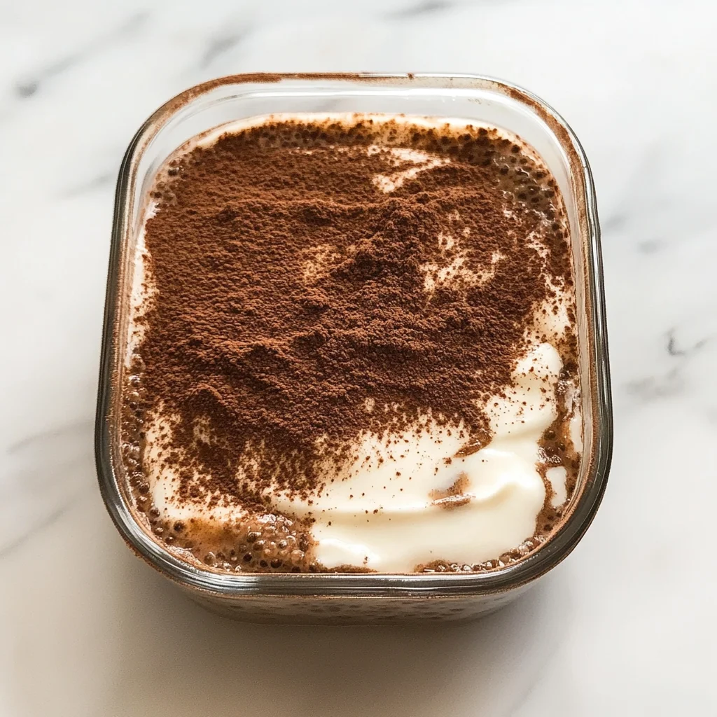 Tiramisu Chia Pudding