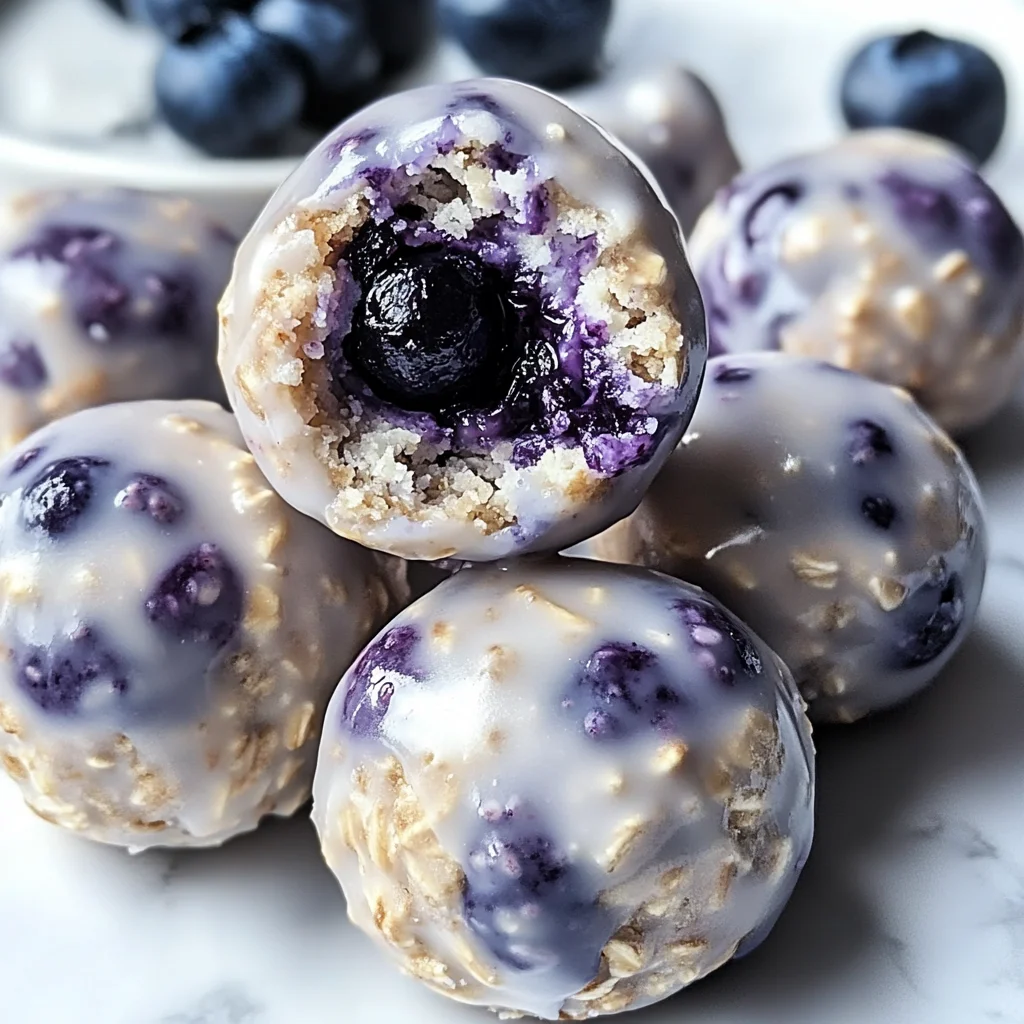 Blueberry Cheesecake Protein Bites