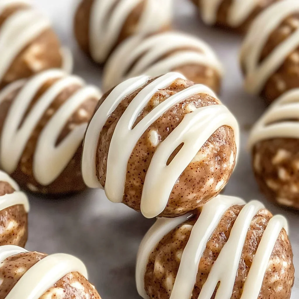 Cinnamon Roll Energy Bites