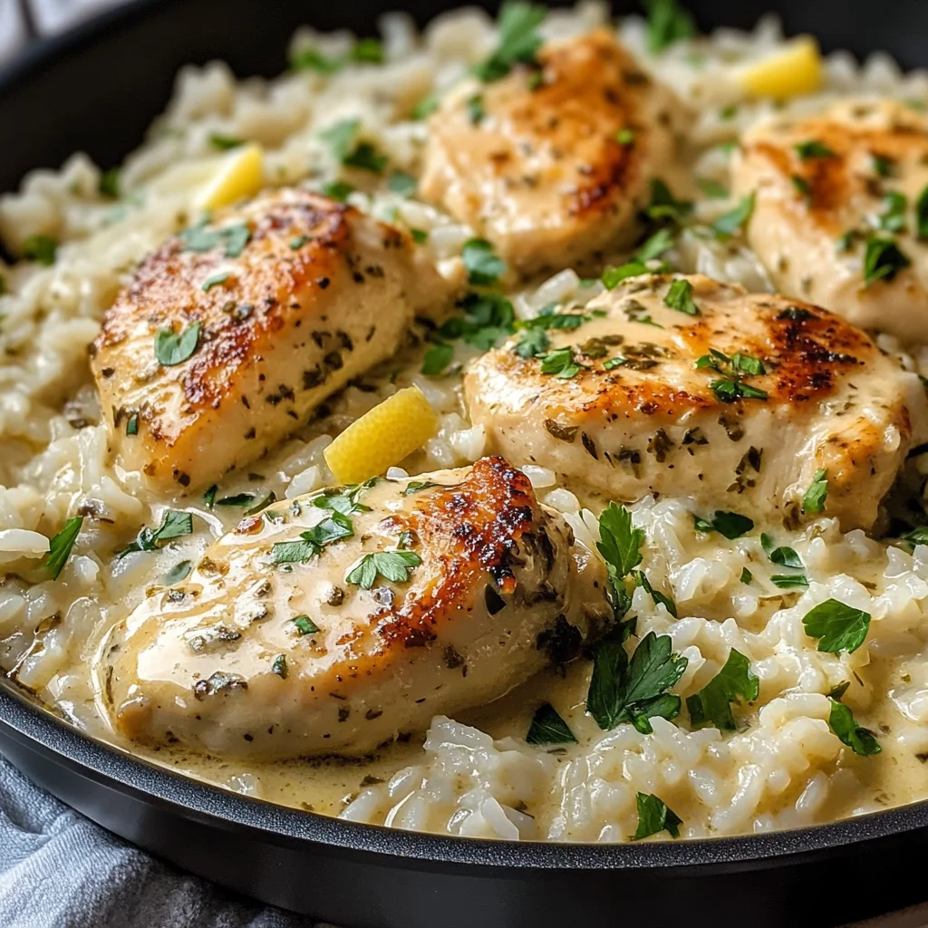 Creamy Herb Chicken & Basmati Rice – A Comforting, Flavor-Packed One-Pan Meal