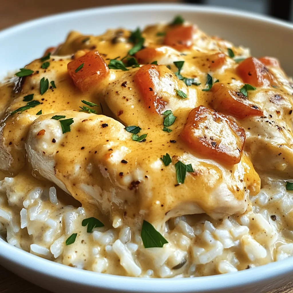 Creamy Smothered Chicken and Rice