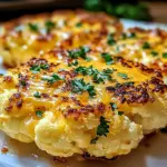 Delicious Golden Crusted Cheesy Cauliflower Steaks You’ll Love