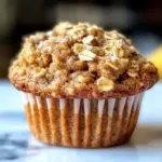 Healthy Banana Oatmeal Muffins
