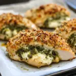 Healthy Pesto Stuffed Chicken Breast