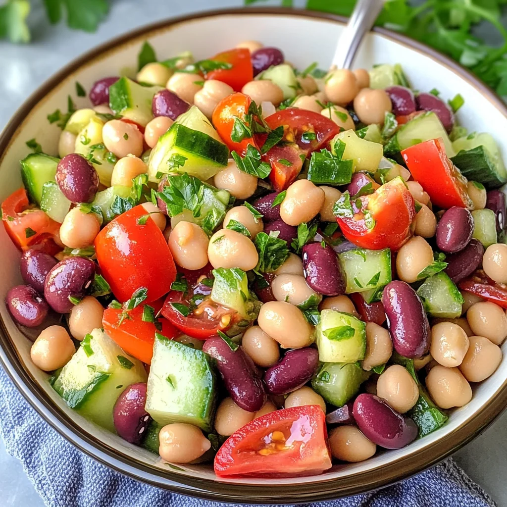 Mediterranean Bean Salad: Easy, Healthy & Flavorful Recipe