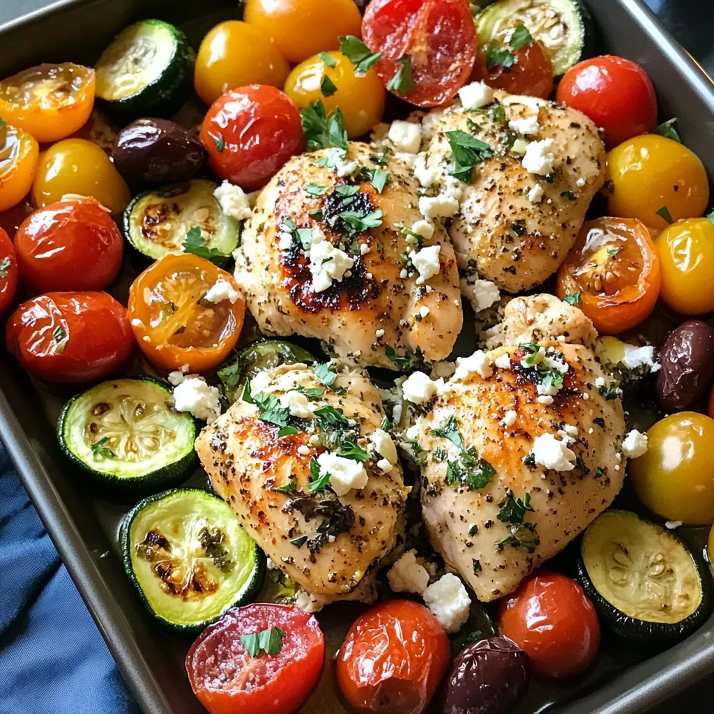 Sheet Pan Greek Chicken and Veggies (Easy One-Pan Meal)