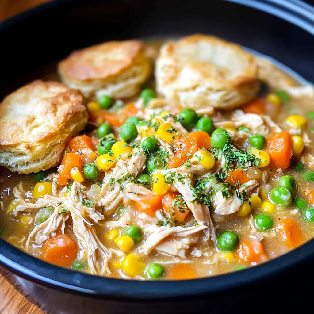 Slow Cooker Chicken Pot Pie
